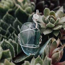 Load image into Gallery viewer, Aqua Blue Obsidian Pendant