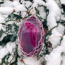 Load image into Gallery viewer, Pink Agate Pendant