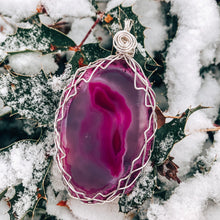Load image into Gallery viewer, Pink Agate Pendant